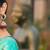 turquoise silk blend woven saree with unstitched blouse