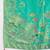 turquoise silk blend woven saree with unstitched blouse