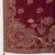 maroon silk blend woven saree with unstitched blouse