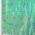 turquoise silk blend woven saree with unstitched blouse