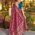 rani silk blend woven saree with unstitched blouse
