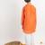 Orange plain cotton kurta pyjama