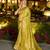 lime silk blend woven saree with unstitched blouse