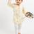 Green printed cotton kurta pyjama