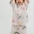Pink printed Linen Co Ord Set with cap
