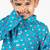 Blue printed cotton kurta pyjama