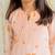 Peach printed cotton kurta set