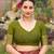 marron silk blend woven saree with unstitched blouse