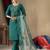 Rama Designer Straight Kurti Pant Dupatta Set With Embroidery And Hand Work