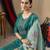 Rama Designer Straight Kurti Pant Dupatta Set With Embroidery And Hand Work