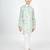 Green printed cotton kurta pyjama