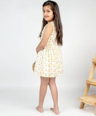 White printed cotton dress 4