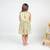 Yellow printed cotton dress