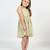 Yellow printed cotton dress