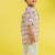 White printed cotton kurta pyjama