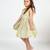 Yellow printed cotton dress