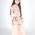 Pink printed cotton sharara set