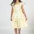 Yellow printed cotton dress