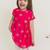 Pink embroidered cotton kurta set
