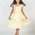 Yellow printed cotton dress