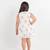 White printed cotton dress