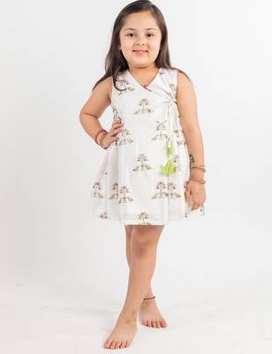 White printed cotton dress 3