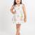 White printed cotton dress