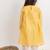 Yellow plain cotton kurta set