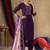 Purple Designer Straight Kurti Pant Dupatta Set With Embroidery And Hand Work