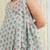 Blue printed cotton dress