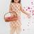 Beige printed cotton kurta set