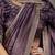 dark purple silk blend zarkan work saree with unstitched blouse