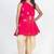 Pink embroidered cotton kurta set
