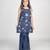 Blue embroidered cotton kurta set