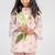 Pink printed cotton co ord set