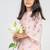 Pink printed cotton co ord set