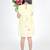 Green embroidered cotton dress