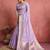 lavender soft silk blend zari woven saree with unstitched blouse