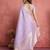 lavender soft silk blend zari woven saree with unstitched blouse
