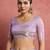 lavender soft silk blend zari woven saree with unstitched blouse