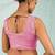 pink silk blend chiffon zarkan work saree with unstitched blouse
