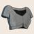 grey crepe printed saree with unstitched blouse
