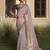 Purple embroidered fancy fabric saree with designer blouse fabric