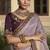Purple embroidered fancy fabric saree with designer blouse fabric