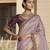 Purple embroidered fancy fabric saree with designer blouse fabric