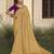 Yellow embroidered fancy fabric saree with designer blouse fabric