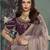 Light purple embroidered fancy fabric saree with designer blouse fabric