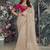 Chiku embroidered fancy fabric saree with designer blouse fabric