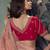 Peach embroidered fancy fabric saree with designer blouse fabric