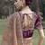 Peach embroidered fancy fabric saree with designer blouse fabric